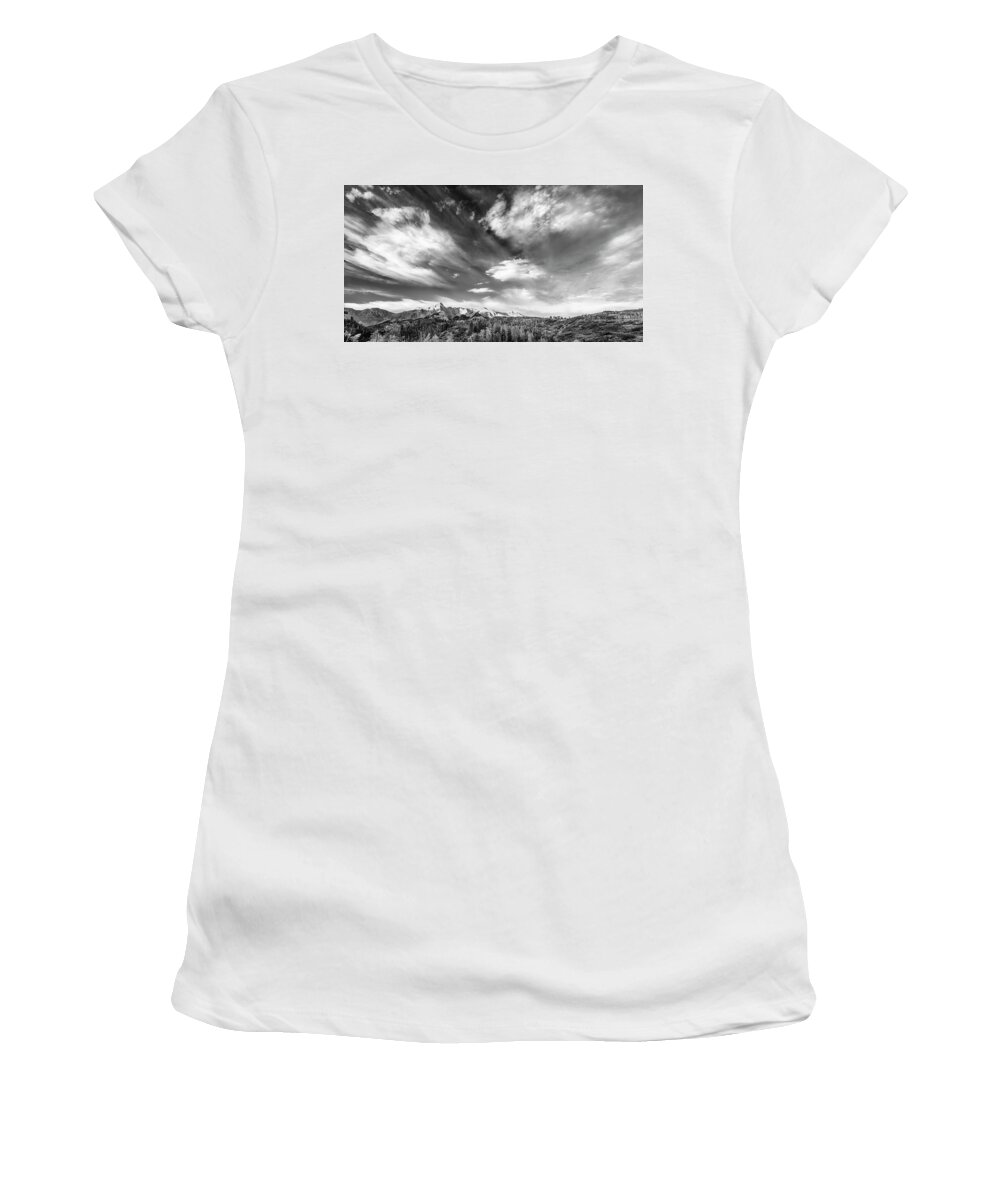 Art Women's T-Shirt featuring the photograph Just the Clouds by Jon Glaser