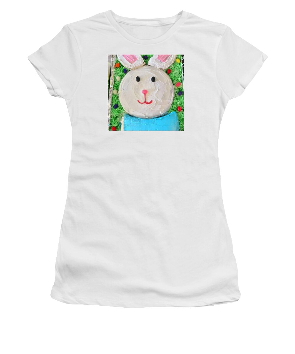 Bunny Women's T-Shirt featuring the photograph Kadie's Cute Creation by Heather Snyder