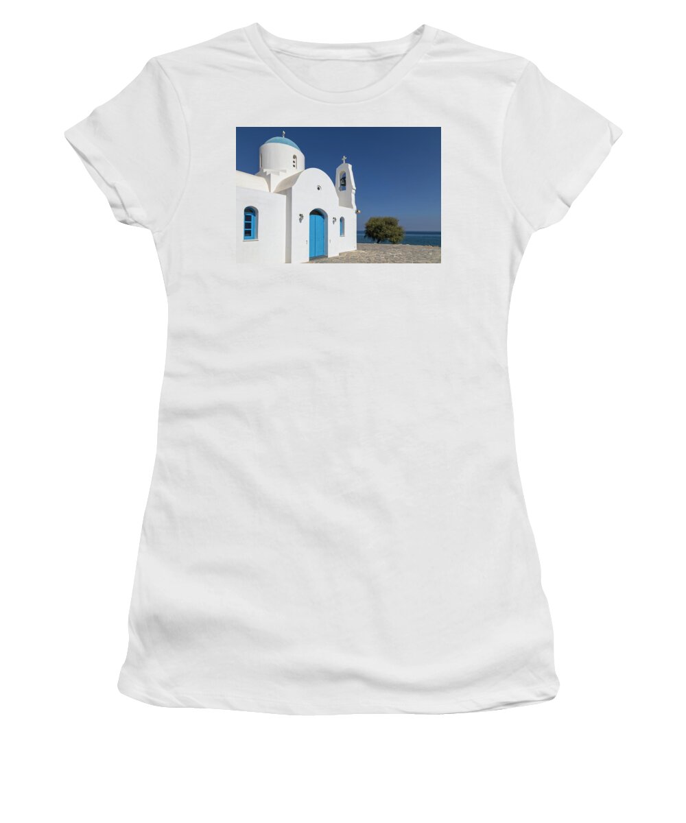 Kalamies Beach Women's T-Shirt featuring the photograph Kalamies Beach - Cyprus by Joana Kruse