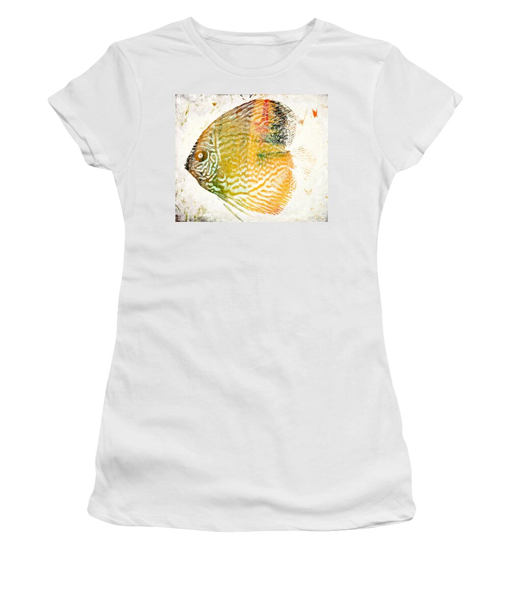 Colorful Women's T-Shirt featuring the photograph Keep swimming by Andrea Anderegg