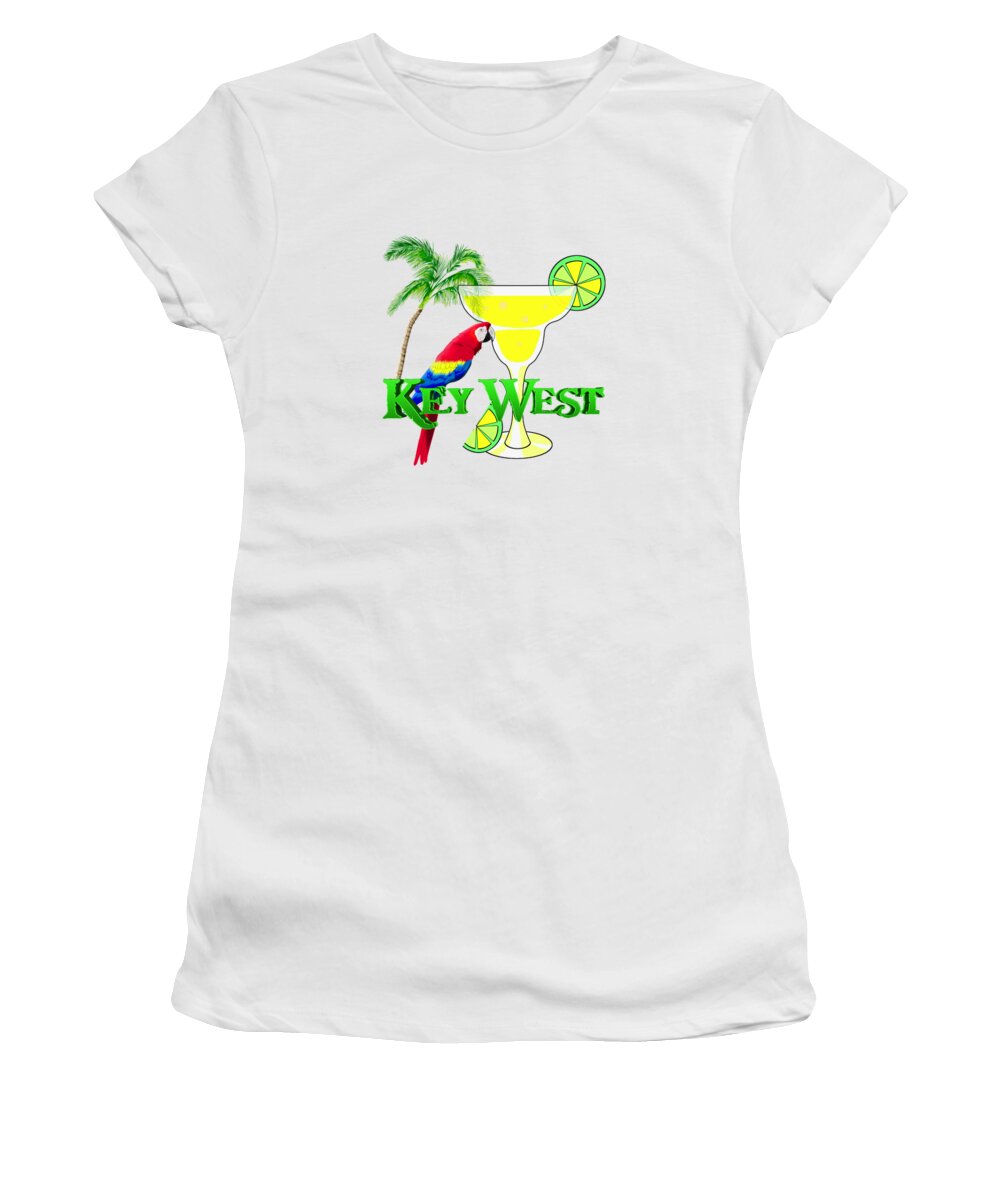 Key West Women's T-Shirt featuring the digital art Key West Margarita by Chris MacDonald
