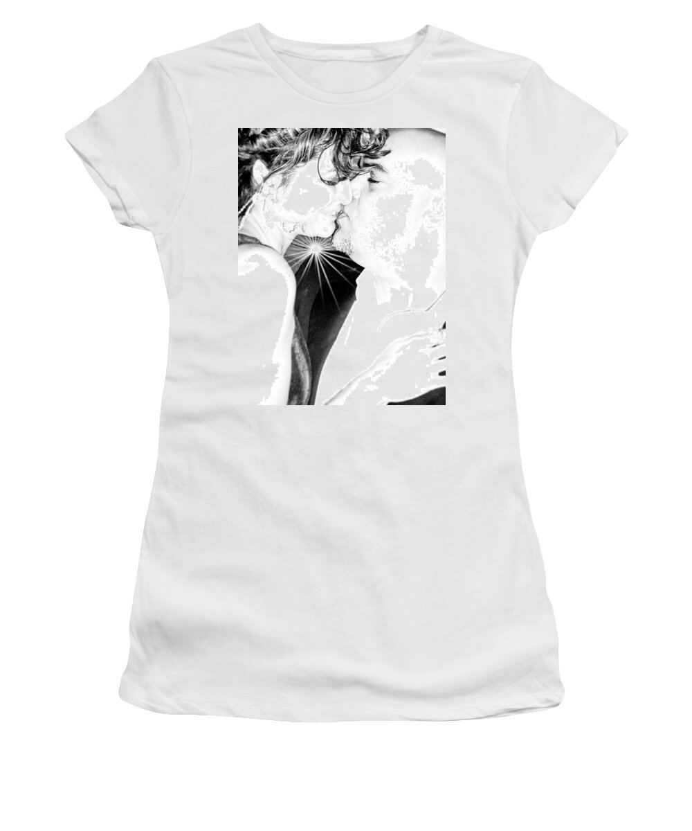 Kiss Women's T-Shirt featuring the photograph Kissesssssss...... by WaLdEmAr BoRrErO