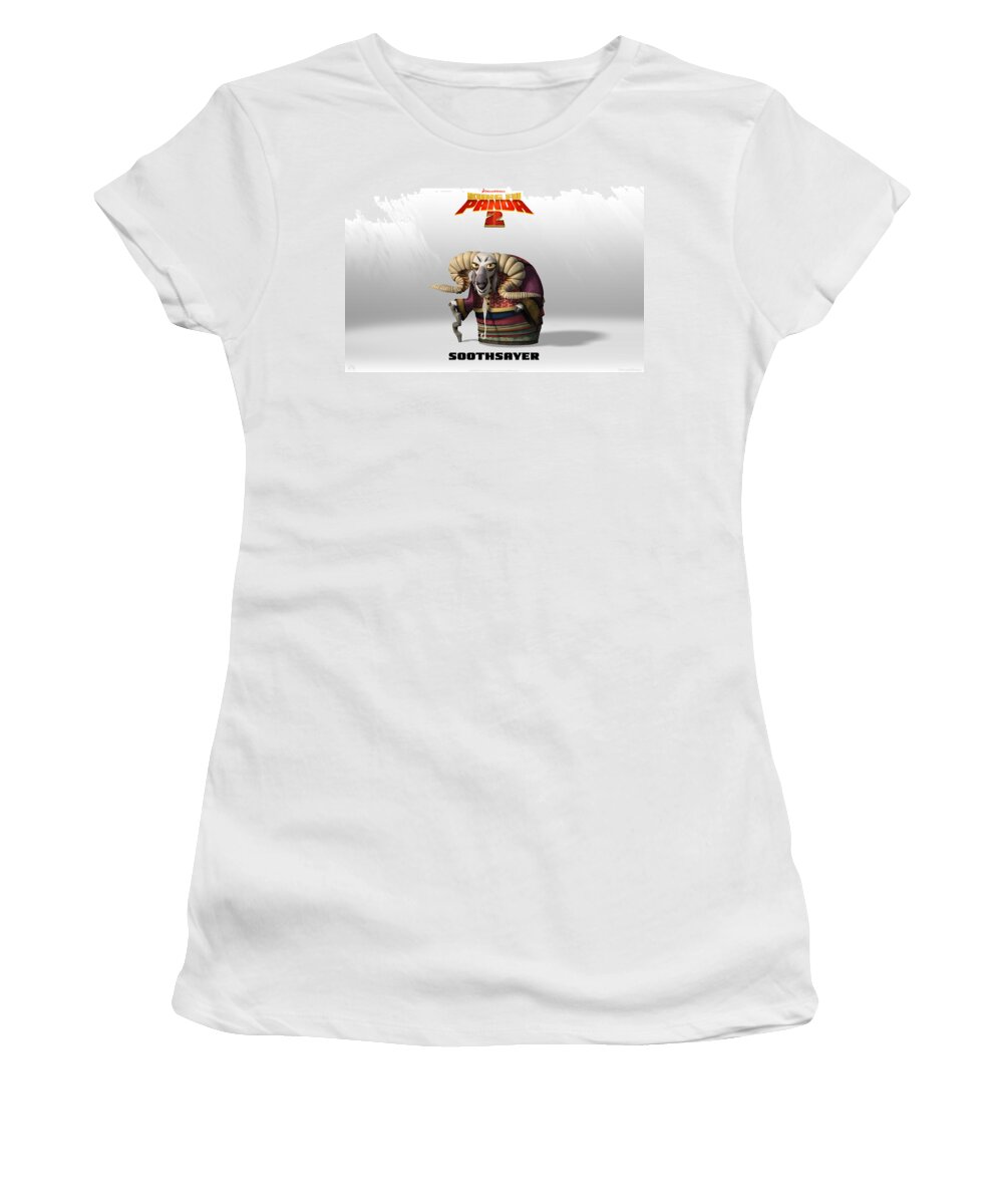 Kung Fu Panda 2 Women's T-Shirt featuring the digital art Kung Fu Panda 2 by Super Lovely