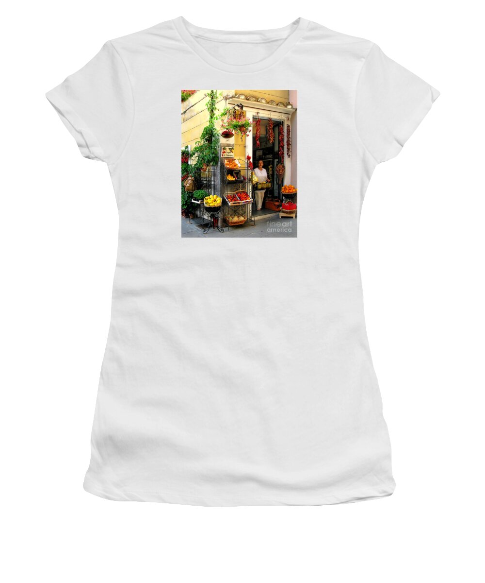 Minori Women's T-Shirt featuring the photograph L Argogo di Adriana Minori by Jennie Breeze