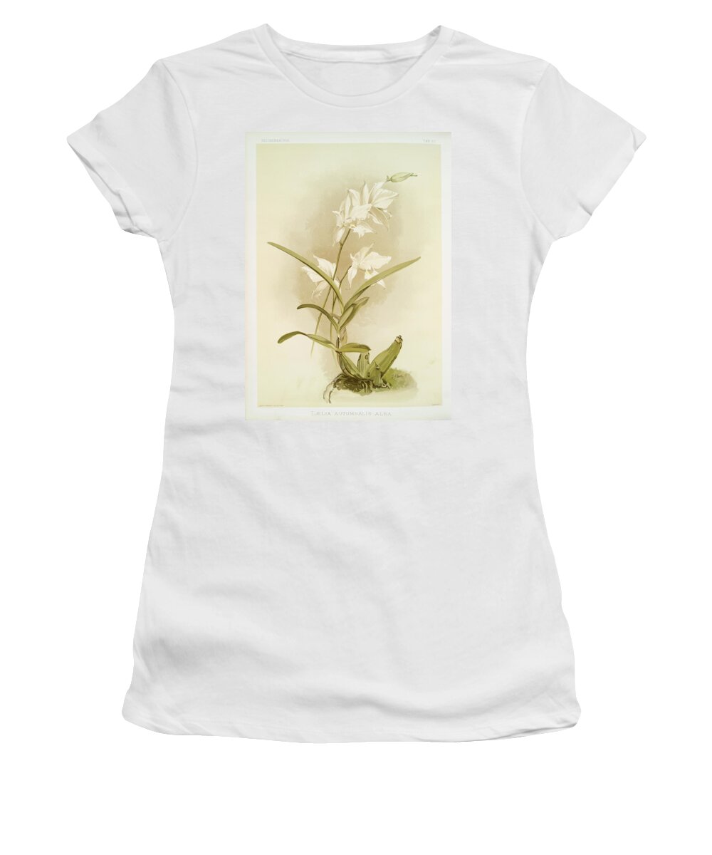 Botany Women's T-Shirt featuring the photograph Laelia Autumnalis Alba by Ricky Barnard
