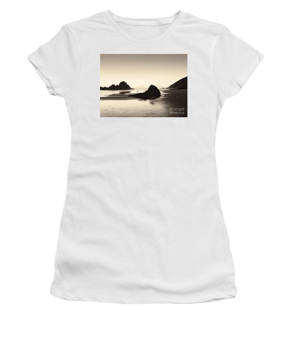 Dusk Women's T-Shirt featuring the photograph Last Light Pfeiffer Beach by David Gordon