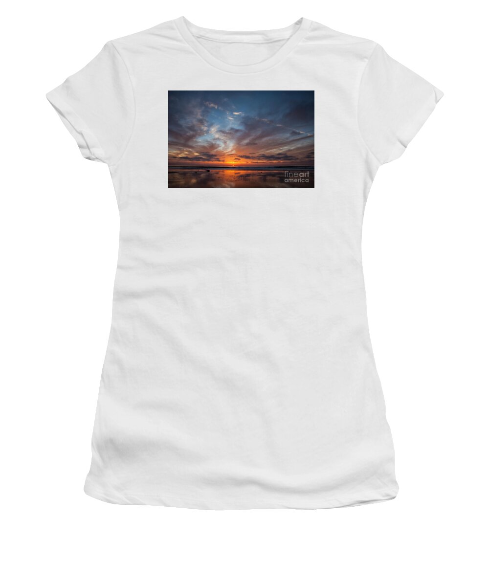 Sunset Women's T-Shirt featuring the photograph Last Peak by Timothy Johnson