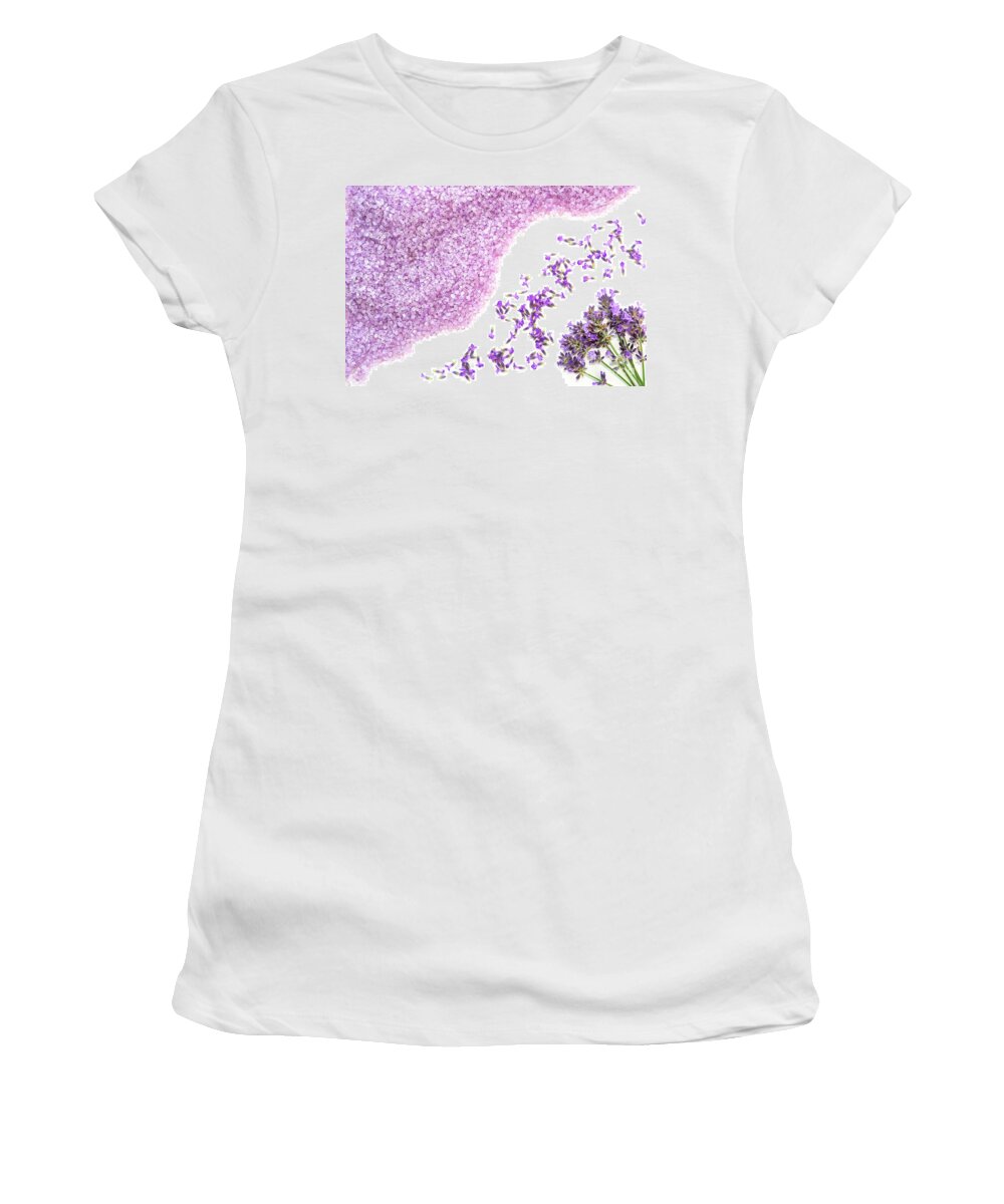 Lavender Women's T-Shirt featuring the photograph Lavender Art by Olivier Le Queinec