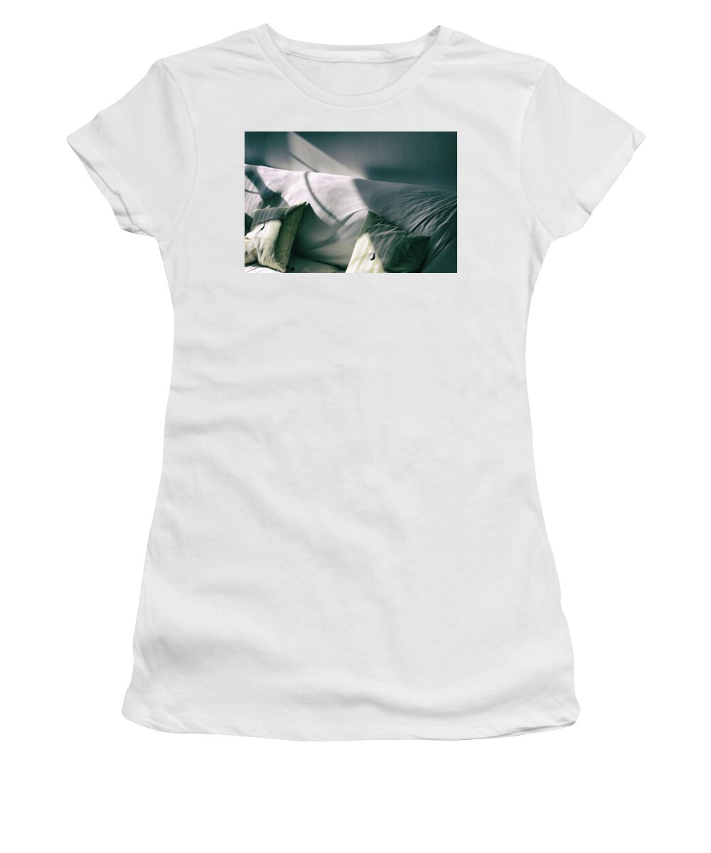 Conceptual Women's T-Shirt featuring the photograph Leftover Light by Steven Huszar