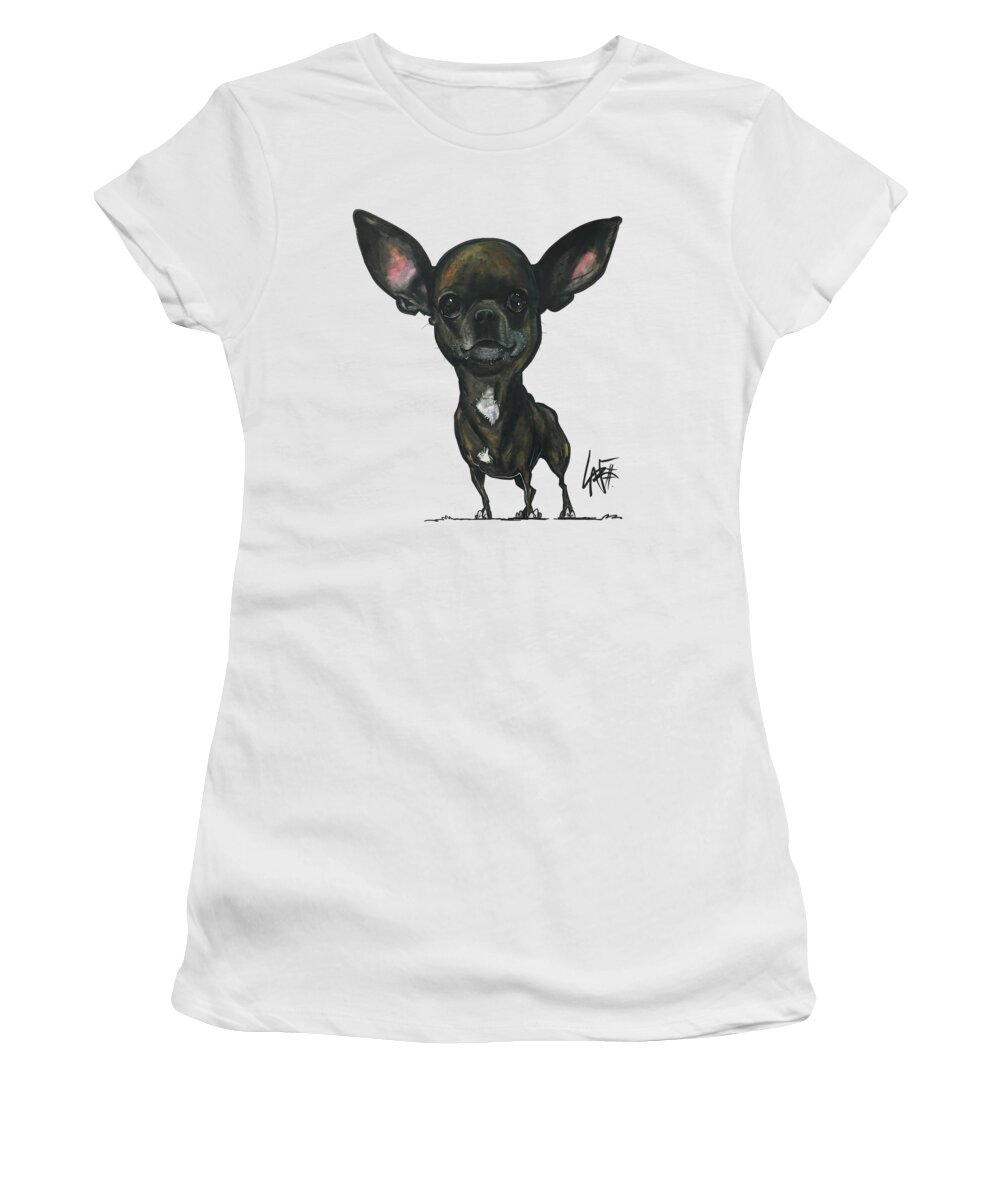 Leroy Women's T-Shirt featuring the drawing Leroy 3972 by John LaFree