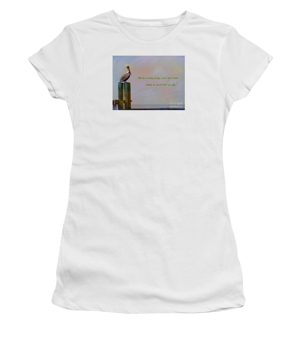 John+kolenberg Women's T-Shirt featuring the photograph Life Is A Long Song by John Kolenberg