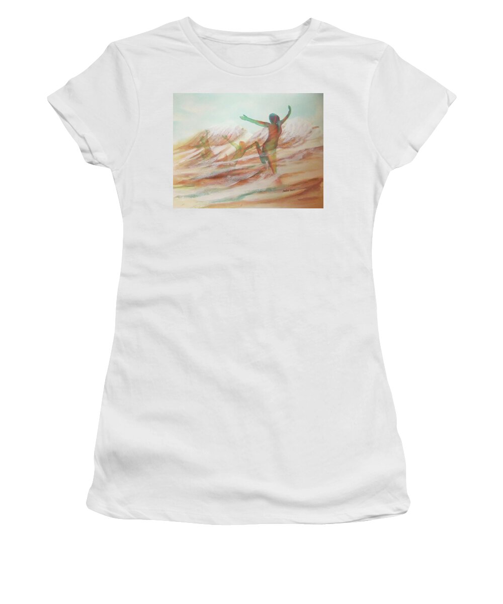 Watercolor Landscape Women's T-Shirt featuring the painting Life Transcendent by Debbie Lewis