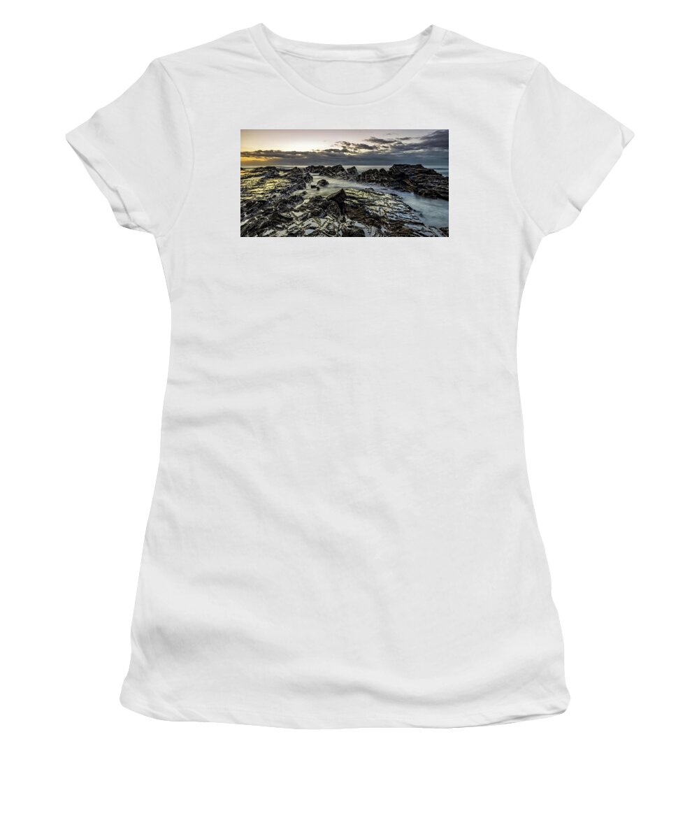 Lorne Women's T-Shirt featuring the photograph Lines of Time by Mark Lucey