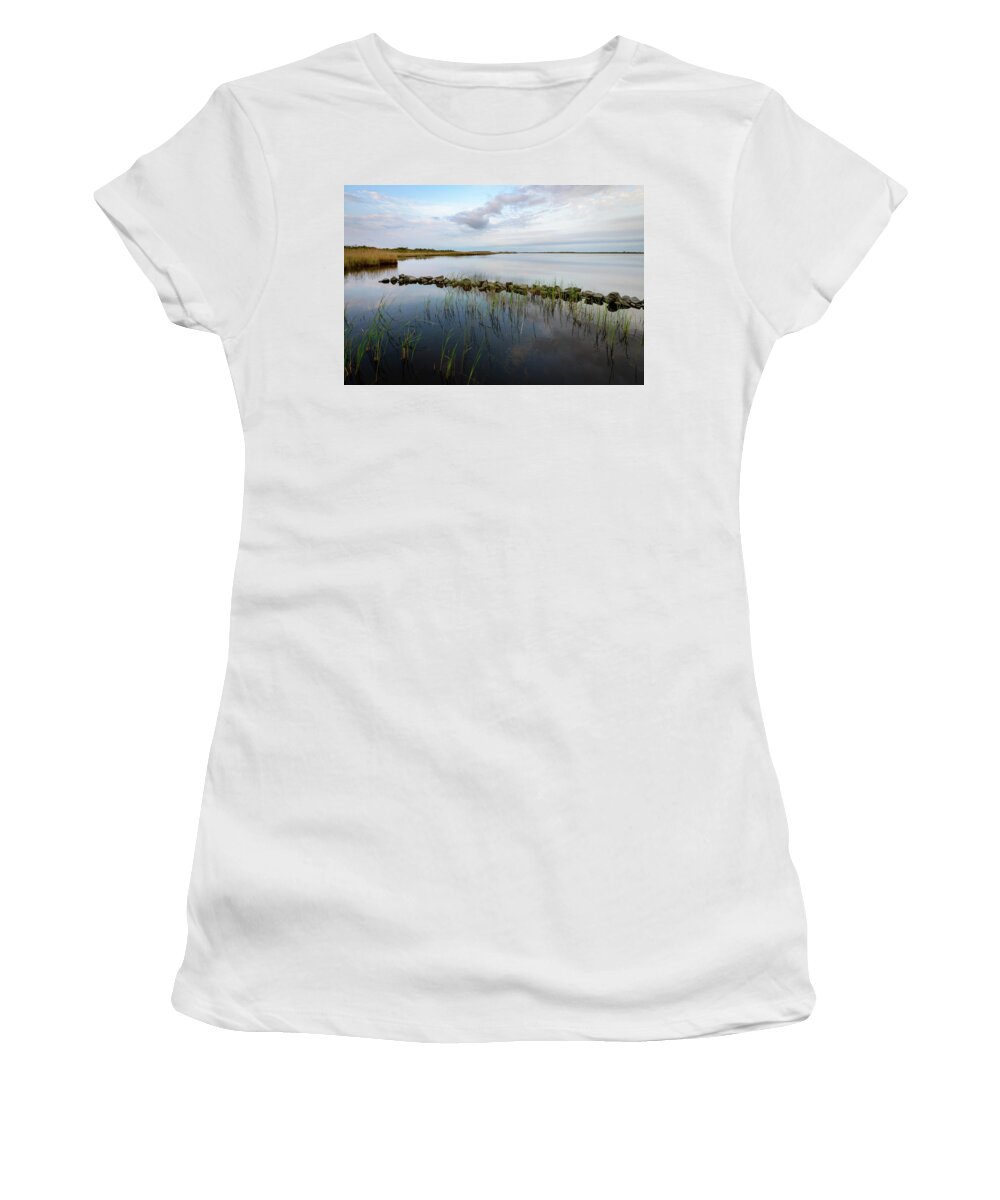 Back Bay Women's T-Shirt featuring the photograph Little Jetty by Michael Scott