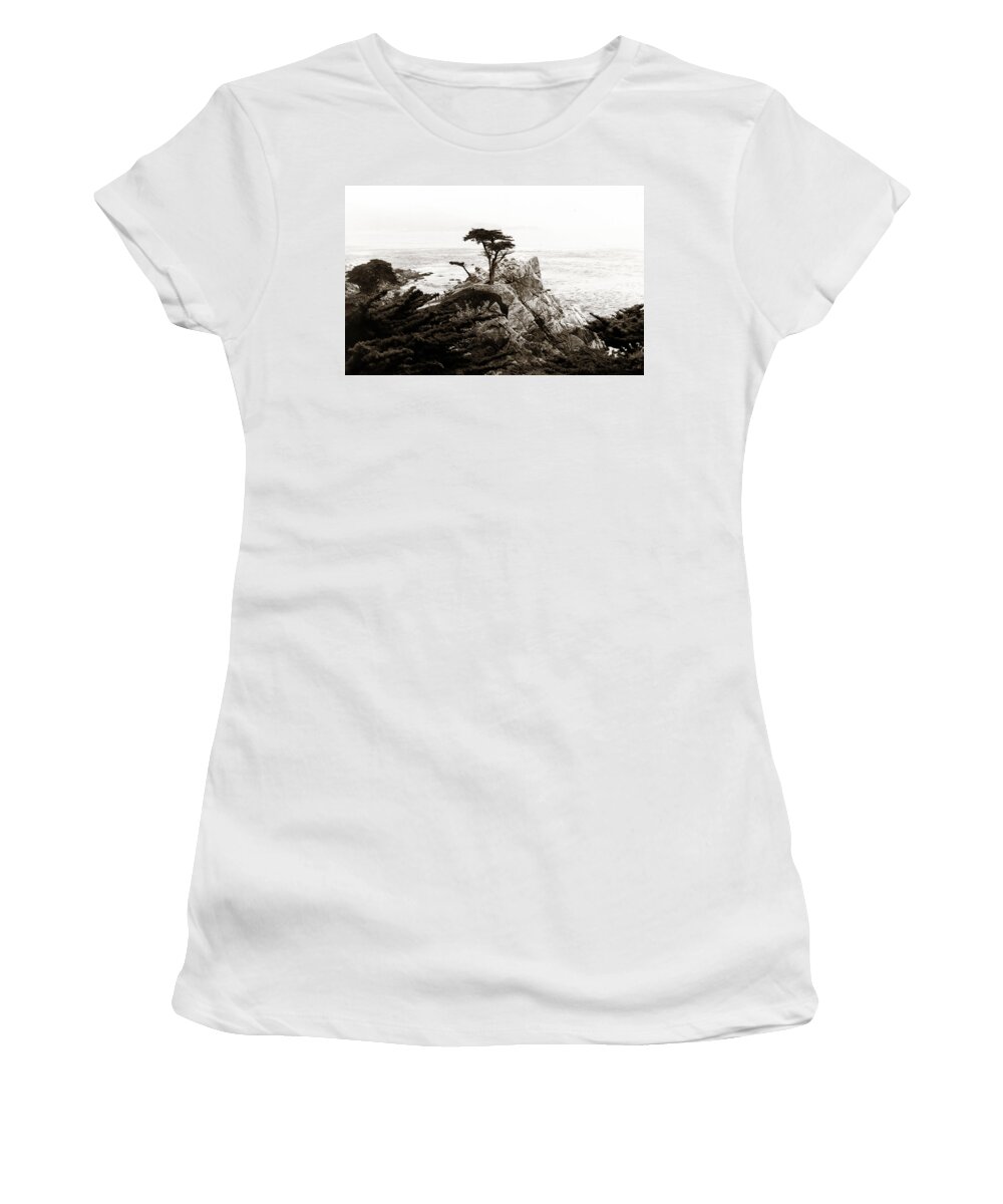 Lone Cypress Women's T-Shirt featuring the photograph Lone Cypress by Marilyn Hunt