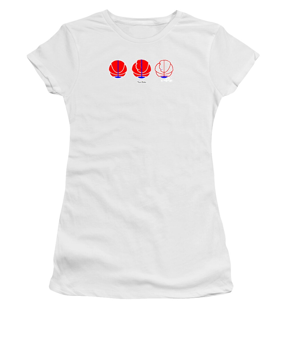 Los Angeles Women's T-Shirt featuring the digital art Los Angeles Clippers Logo Redesign Contest by Tamir Barkan