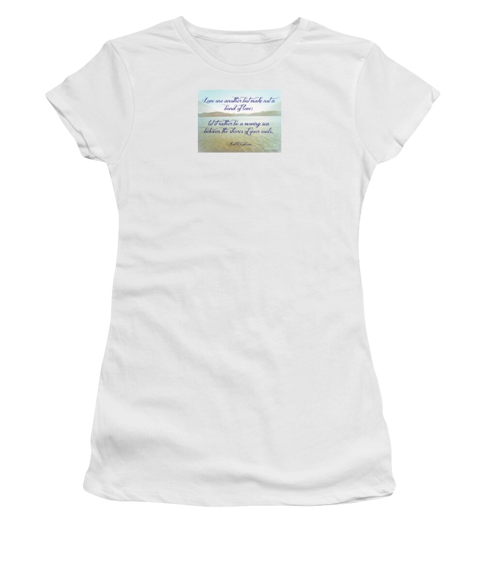 Love Women's T-Shirt featuring the mixed media Love by Leanne Seymour