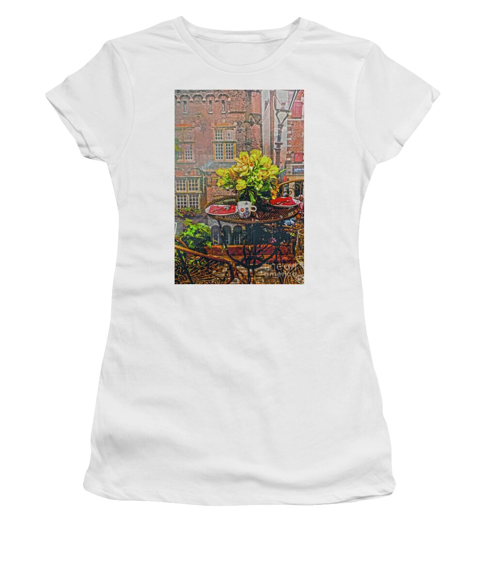 Dutch Women's T-Shirt featuring the photograph Lunch for Two by Sandy Moulder