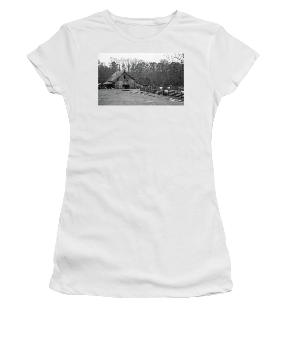 Ma Women's T-Shirt featuring the photograph Ma and Pa Kettles Farm by Douglas Barnett