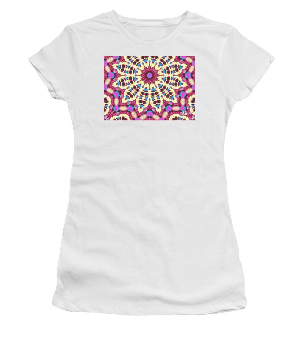 Doily Women's T-Shirt featuring the digital art Mamaw's Doily by Lori Kingston