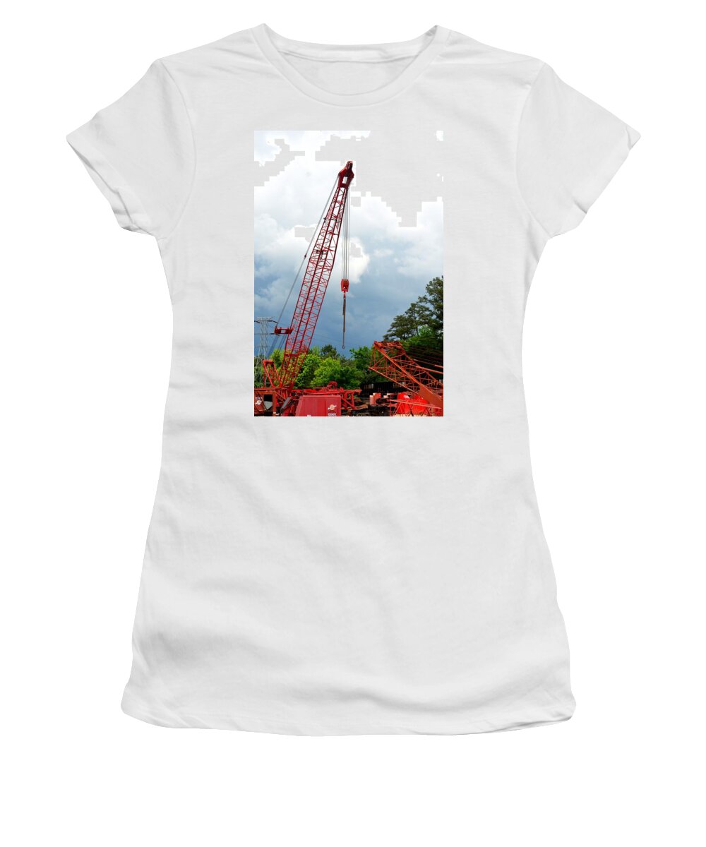 Manitowoc Crane 2015 Women's T-Shirt featuring the photograph Manitowoc Crane 2015 by Maria Urso