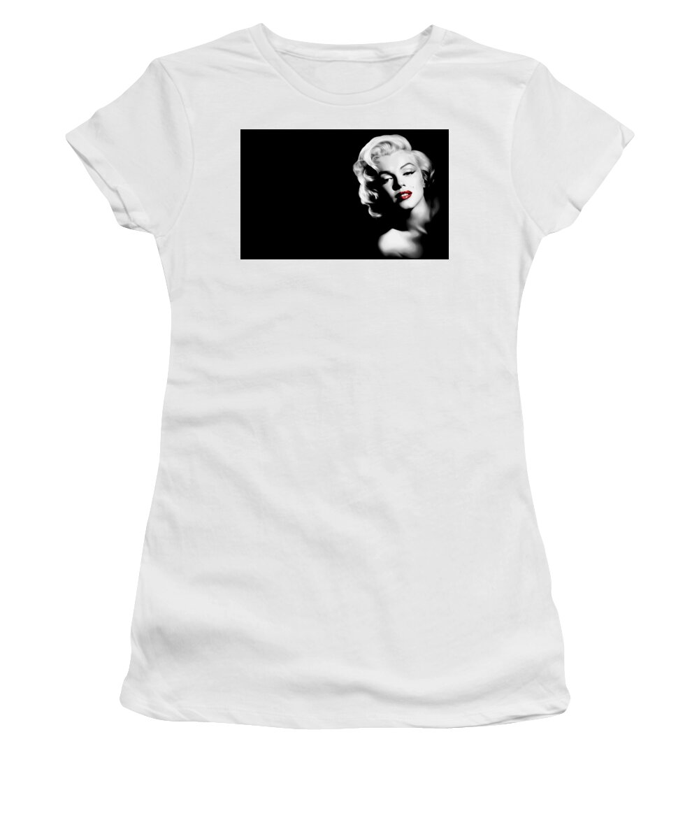 Marilyn Monroe Women's T-Shirt featuring the digital art Marilyn Monroe by Super Lovely