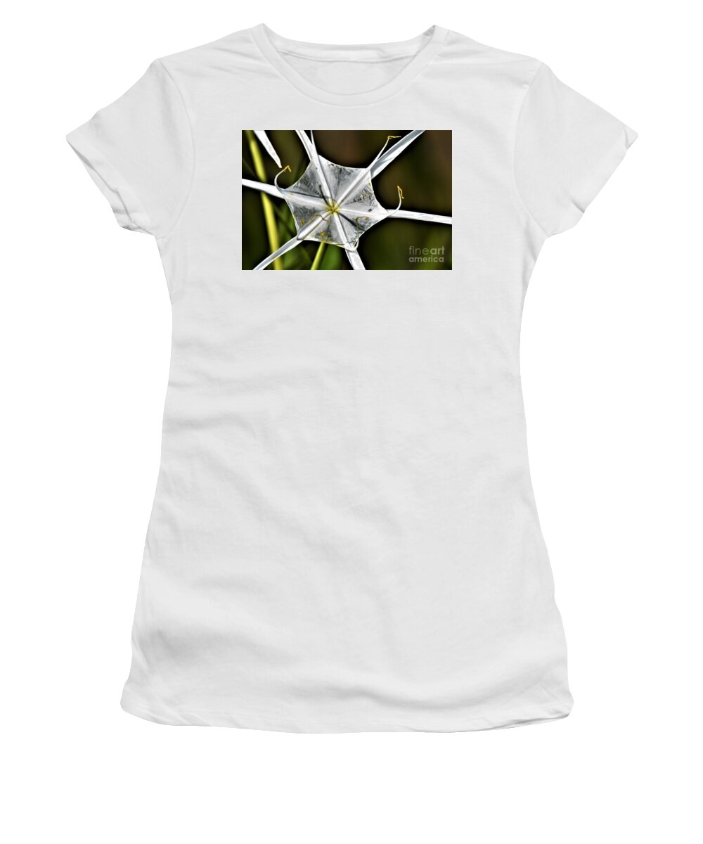 Marsh Flower Women's T-Shirt featuring the photograph Marsh Plant Life by Julie Adair