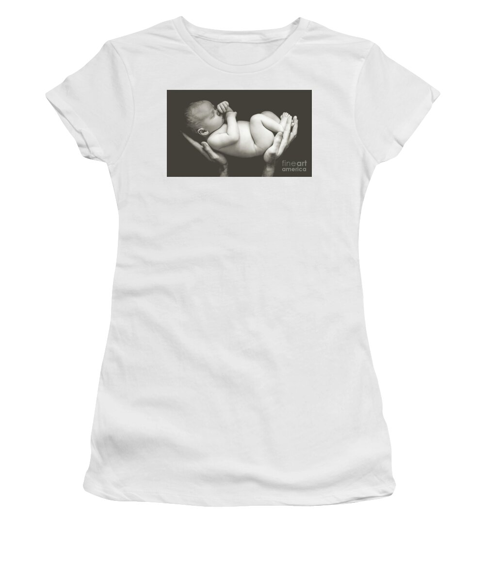 Cheryl Baxter Photography Women's T-Shirt featuring the photograph Matte Baby Art by Cheryl Baxter