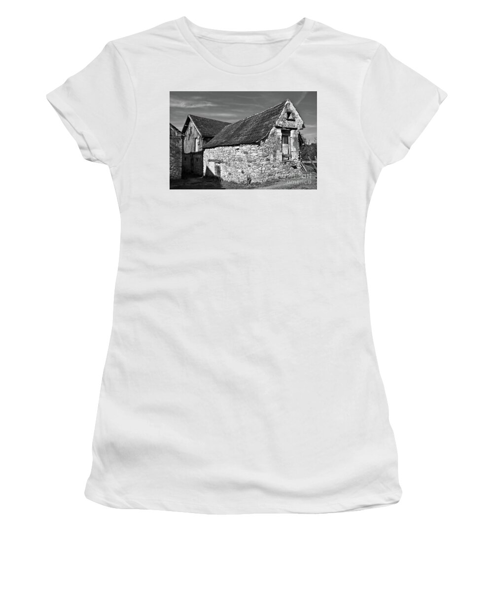 Medieval Country House Sound Women's T-Shirt featuring the photograph Medieval Country House Sound by Silva Wischeropp