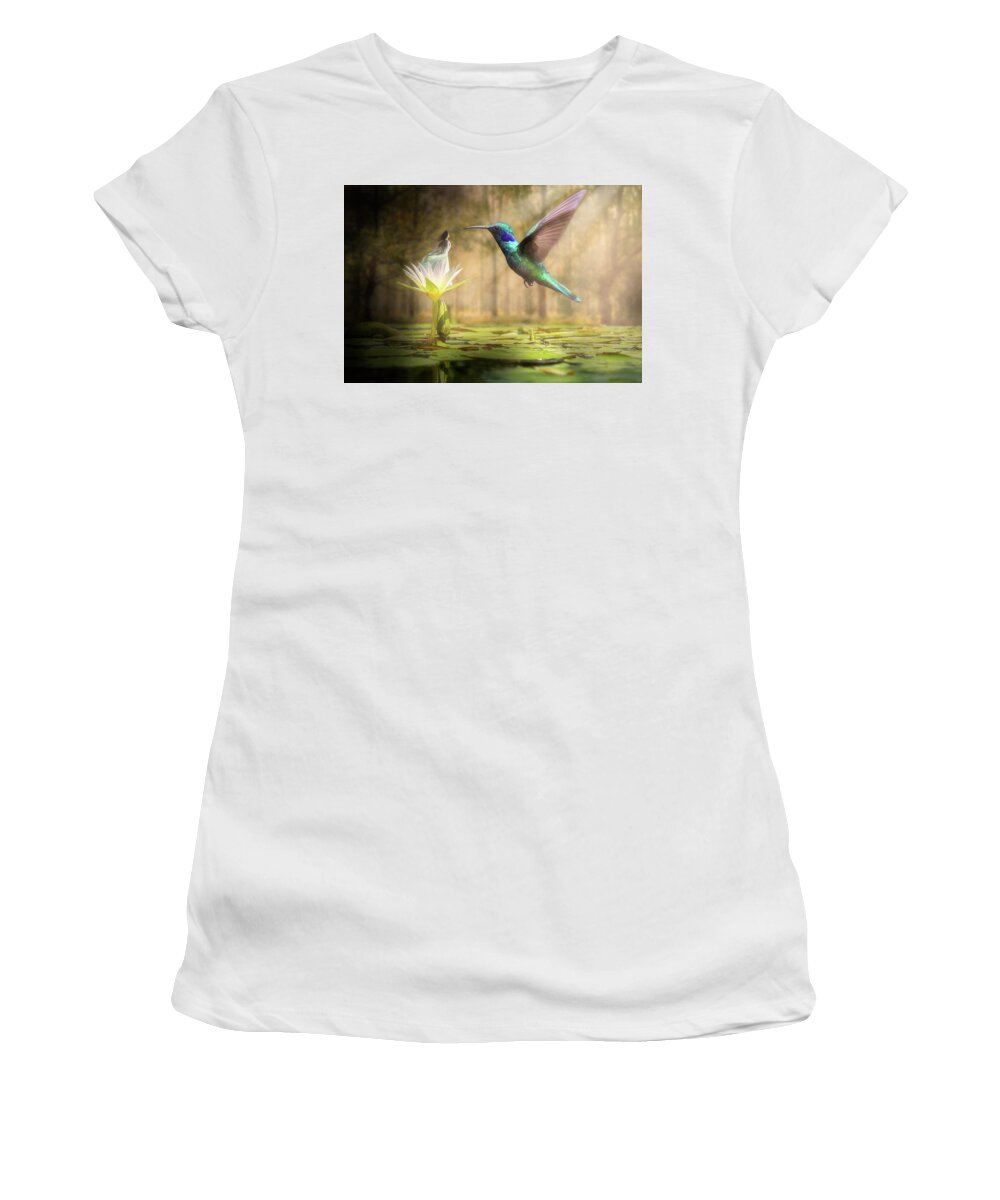 Wildlife Women's T-Shirt featuring the digital art Meeting Mother Nature by Nathan Wright