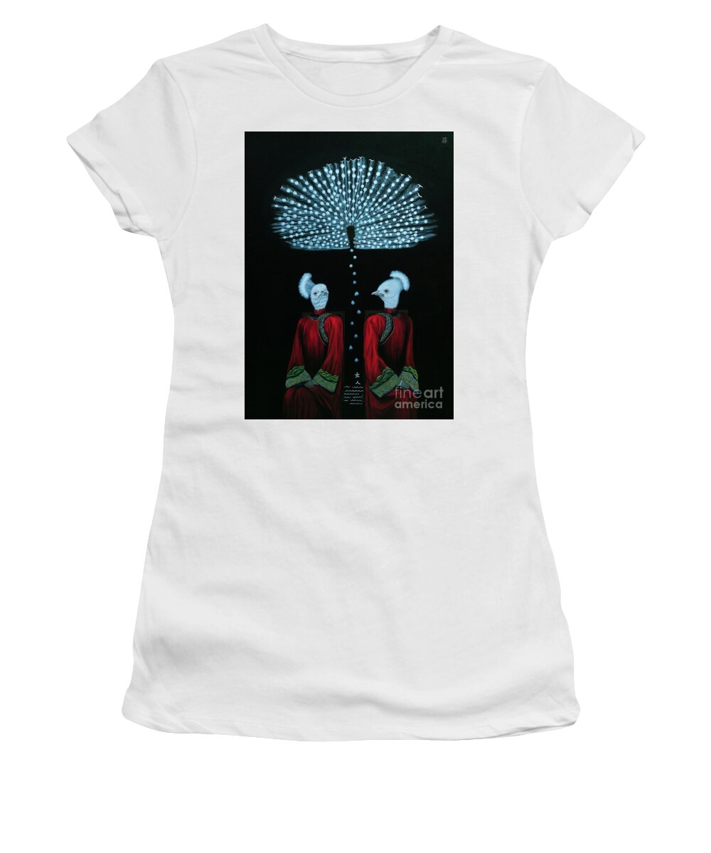 Goolge Images Women's T-Shirt featuring the painting Mirror by Fei A