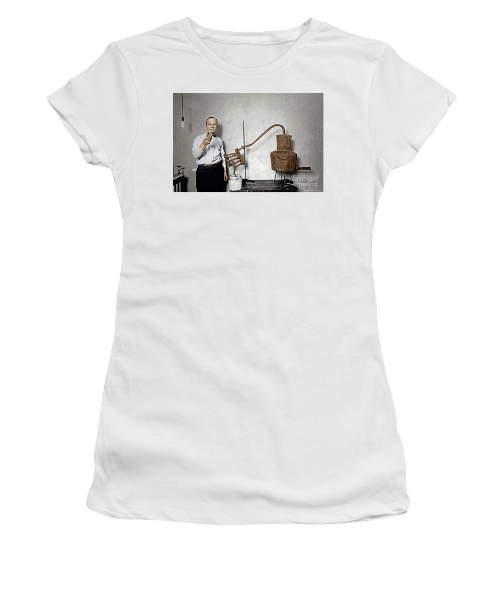 1920 Women's T-Shirt featuring the photograph Moonshine Distillery by Granger