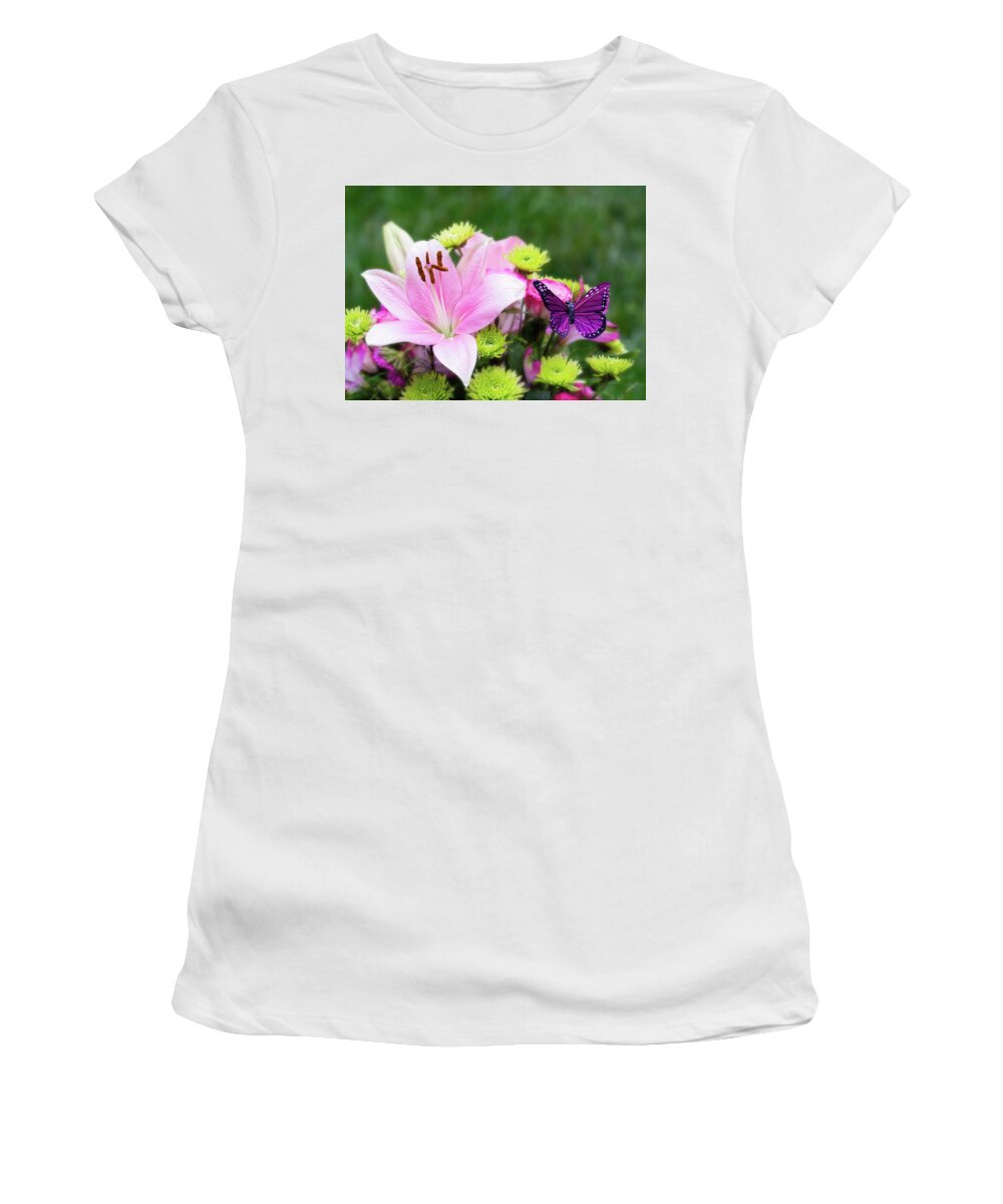 Flowers Women's T-Shirt featuring the photograph Mother's Day Bouquet by Richard Macquade