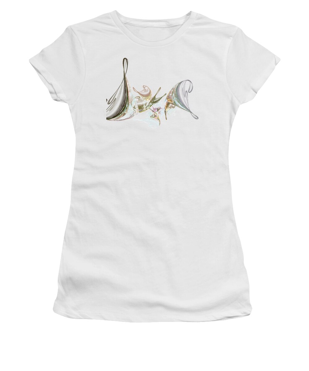 Music Women's T-Shirt featuring the digital art Music and Melody by Ilia -