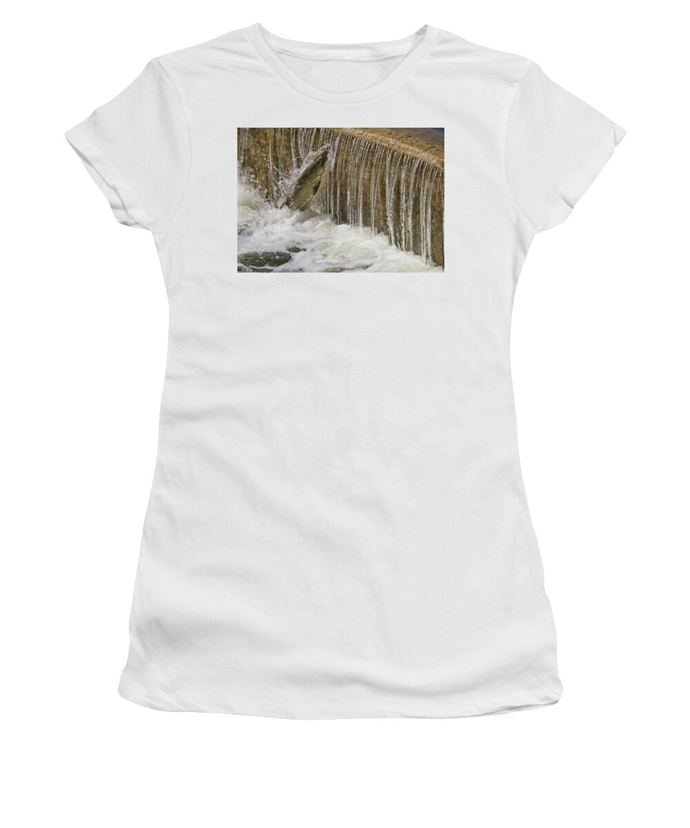 Muskie Women's T-Shirt featuring the photograph Muskie 2 - Lake Wingra - Madison - Wisconsin by Steven Ralser