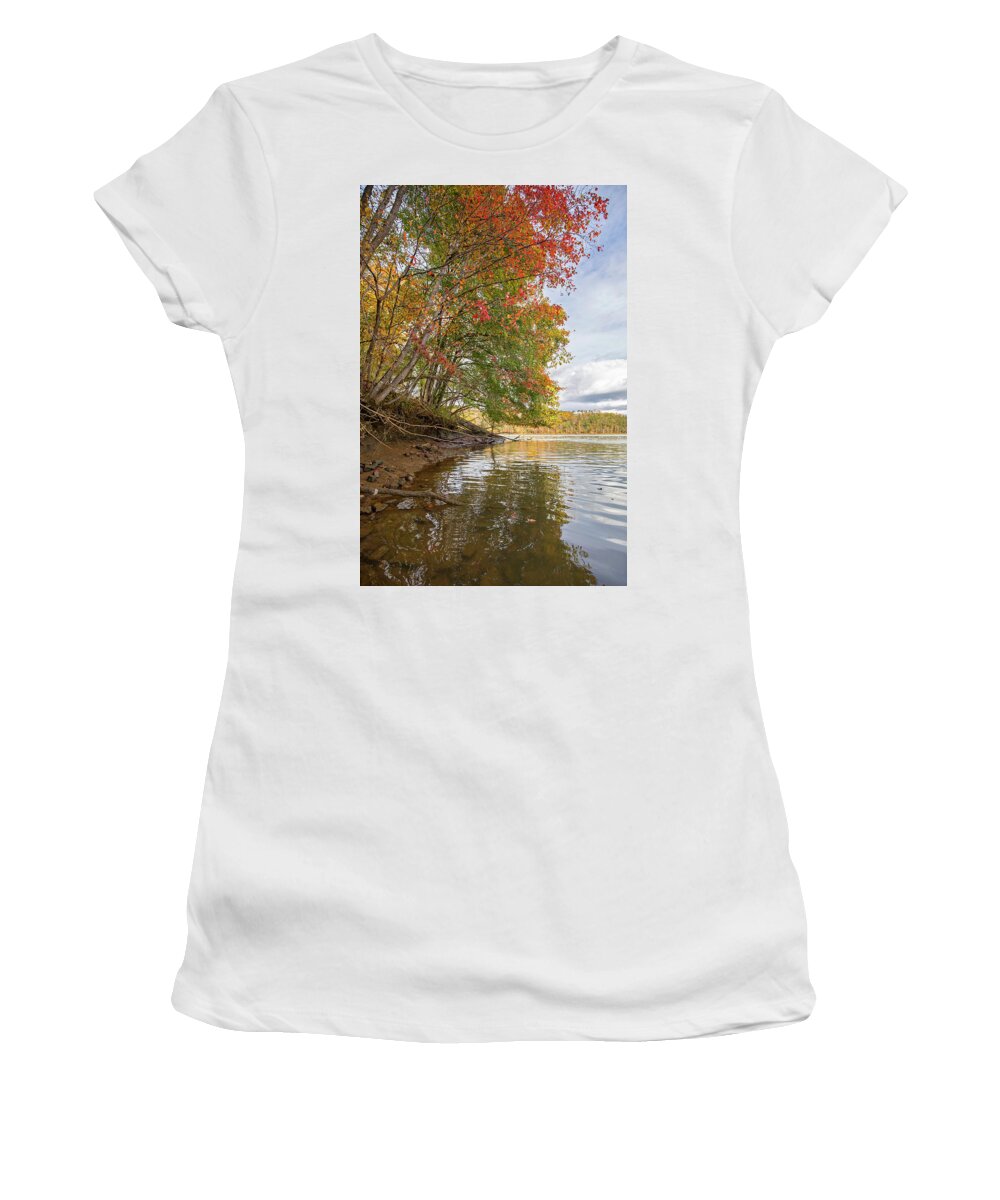 Myers Women's T-Shirt featuring the photograph Myers Creek Fall by Alan Raasch