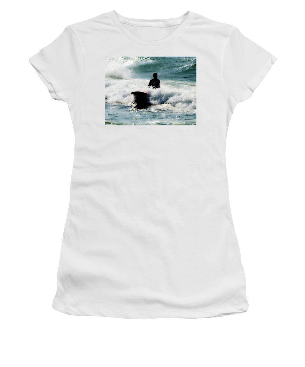 Mystical Women's T-Shirt featuring the photograph Mystical Surf by Tara Lynn
