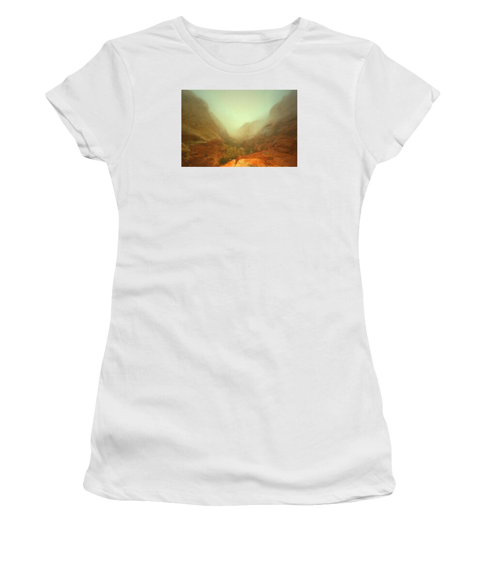 Red Rock Women's T-Shirt featuring the photograph Narrow Out by Mark Ross