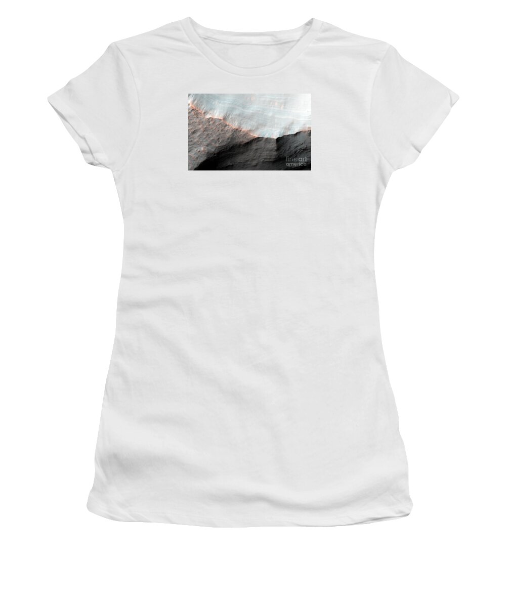 Nasa Women's T-Shirt featuring the photograph NASA Alluvial Fans by Rose Santuci-Sofranko