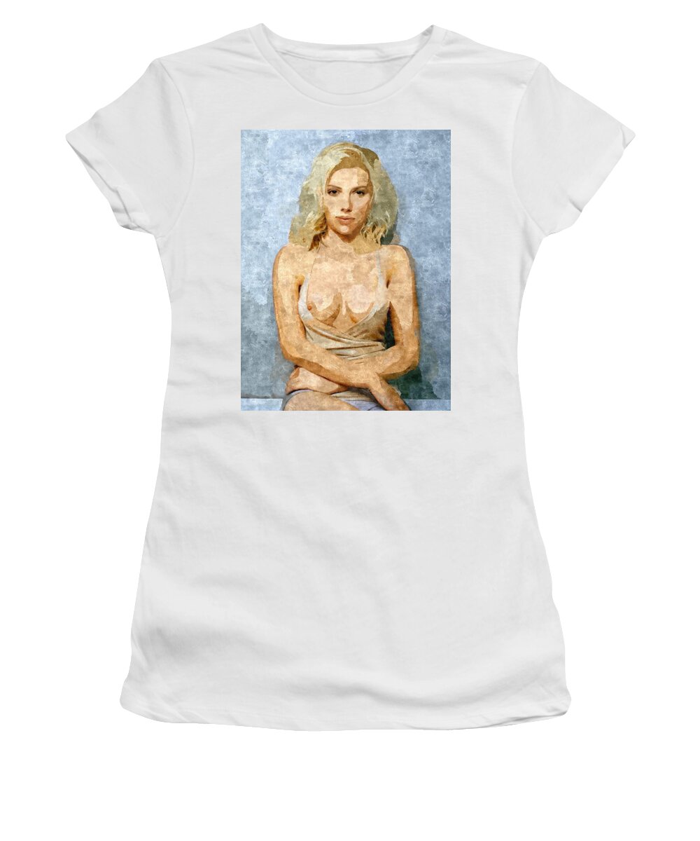 sendt Udvikle Galaxy Naughty Scarlett Nude Women's T-Shirt by BDSM love - Pixels