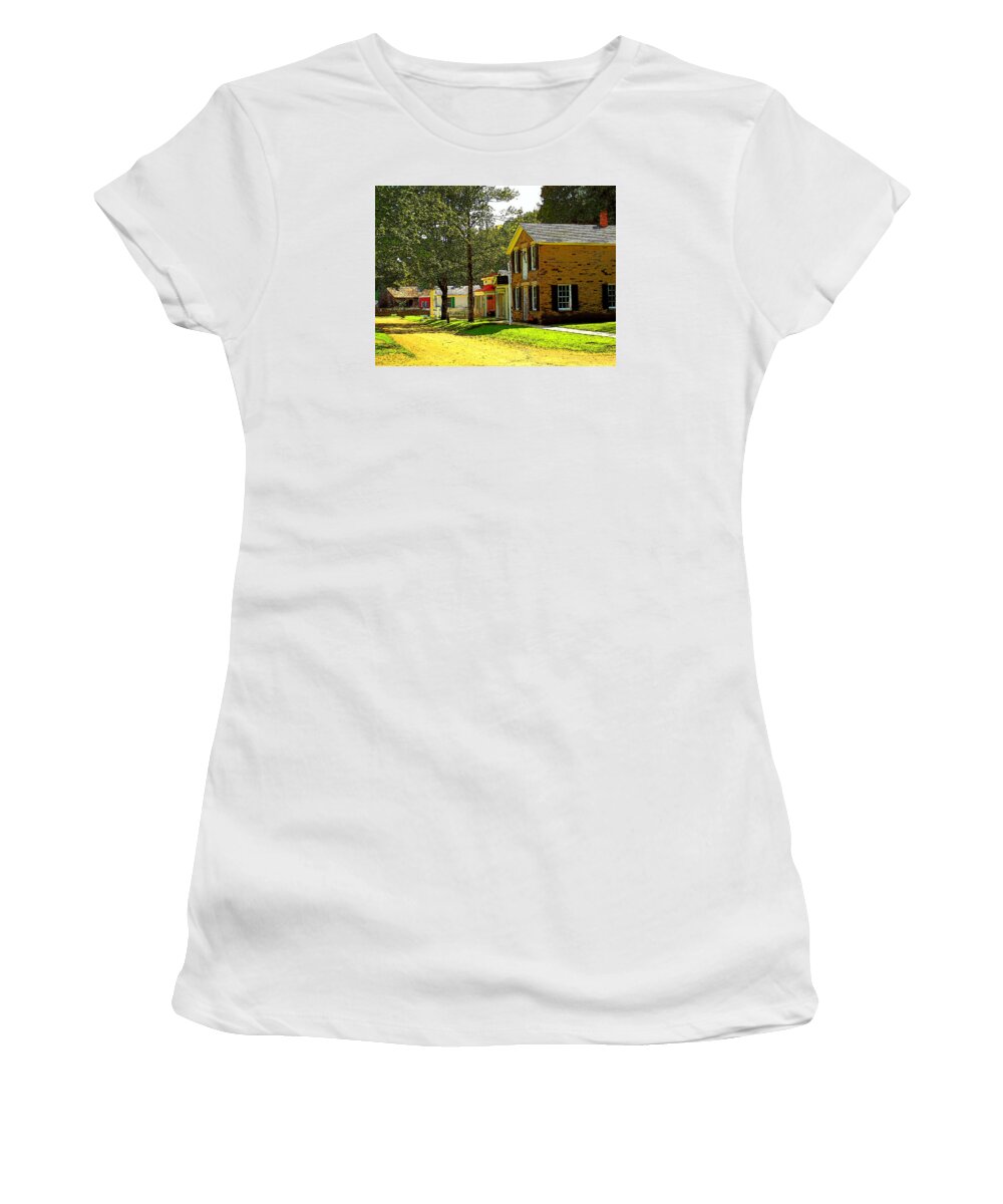 Vintage Women's T-Shirt featuring the photograph Near Cooperstown New York by Rodney Lee Williams
