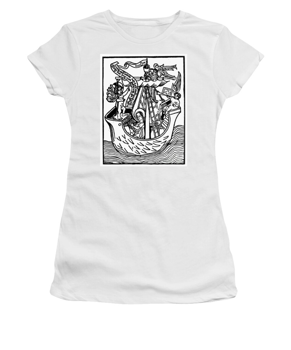1450 Women's T-Shirt featuring the photograph New Year Card, 1450 by Granger