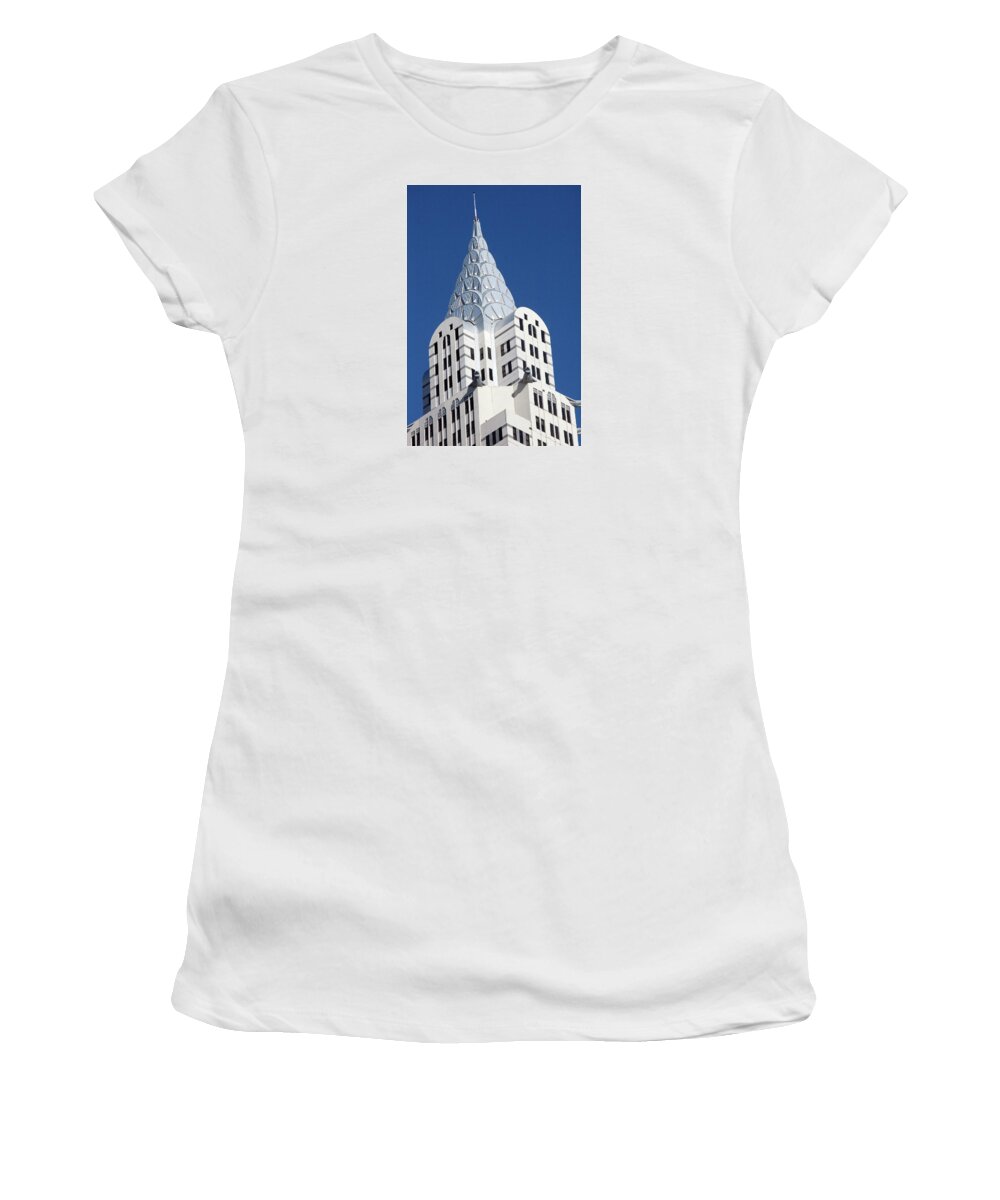 Art Block Collections Women's T-Shirt featuring the photograph New York-New York - Las Vegas by Art Block Collections