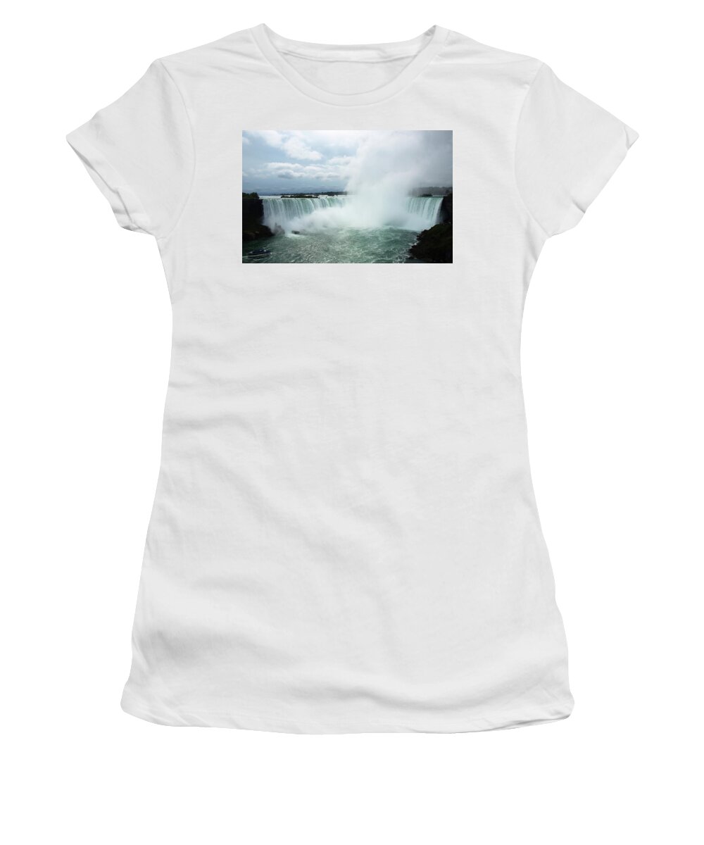 Niagara Falls Women's T-Shirt featuring the photograph Niagara Falls by Mary Capriole