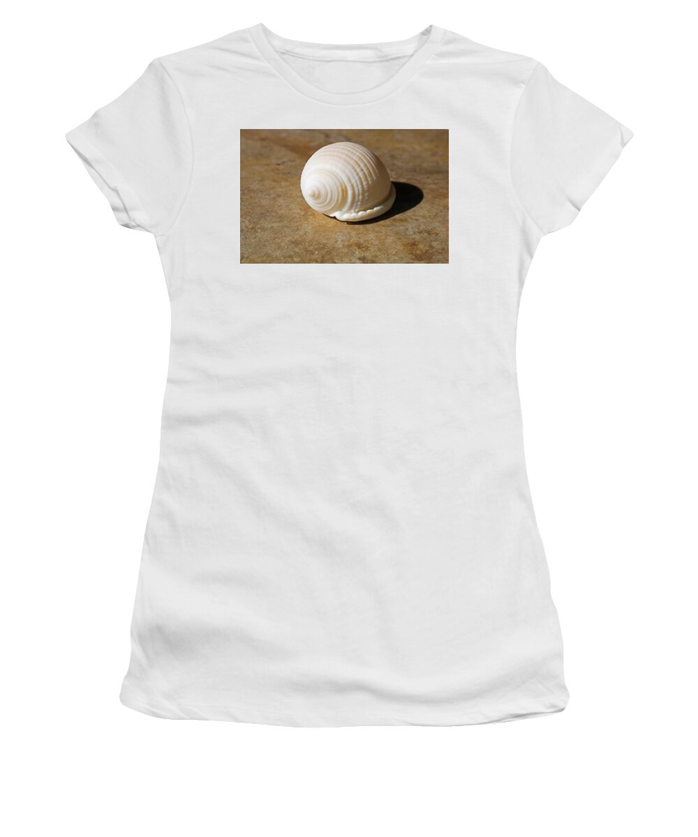White Women's T-Shirt featuring the photograph Niecey's Scottish Bonnet by Michiale Schneider