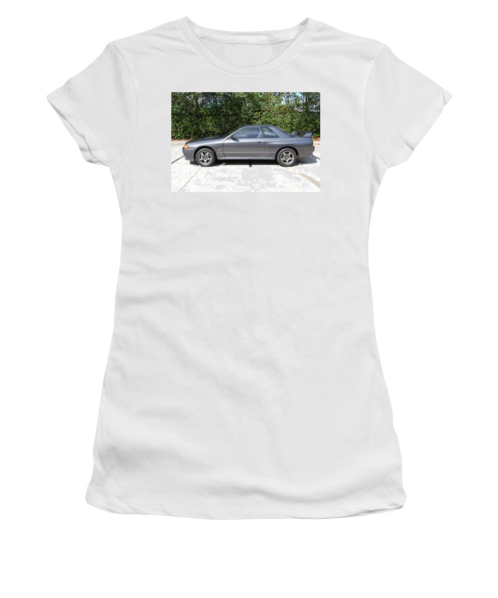 Nissan Skyline Gt-r Women's T-Shirt featuring the photograph Nissan Skyline GT-R by Jackie Russo