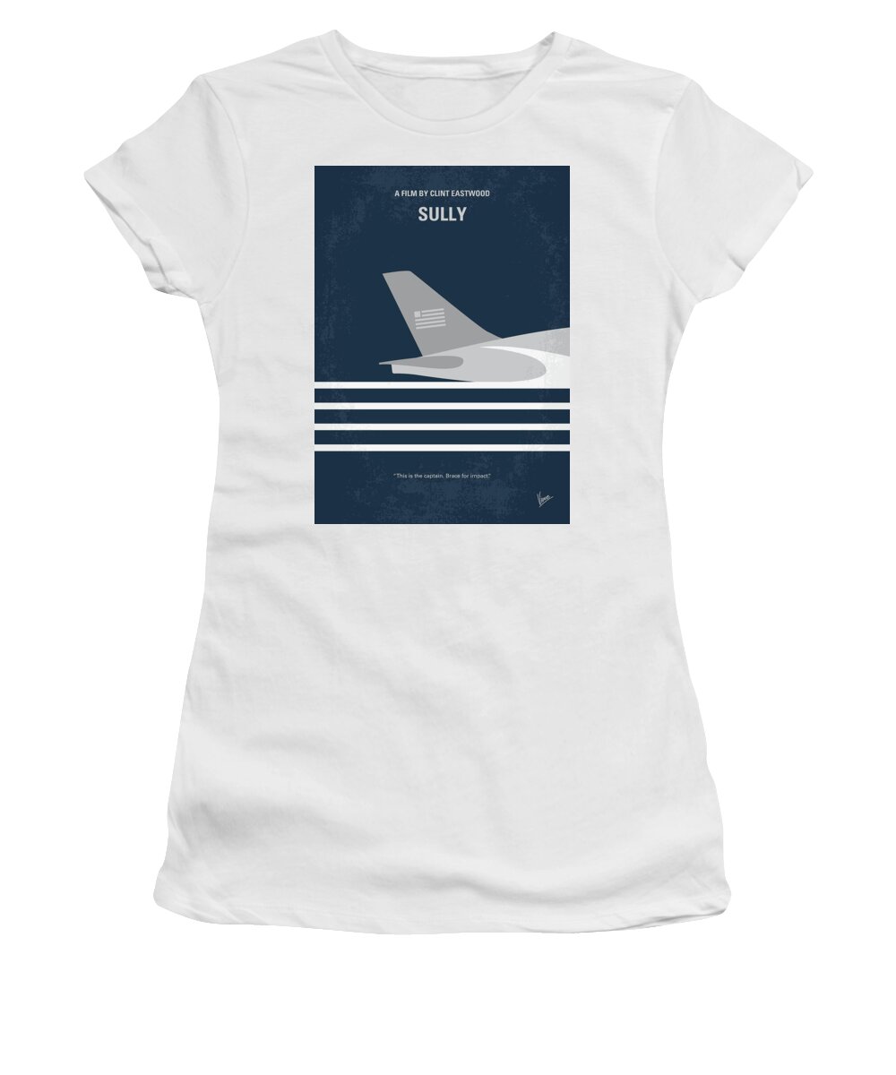 Sully Women's T-Shirt featuring the digital art No754 My Sully minimal movie poster by Chungkong Art