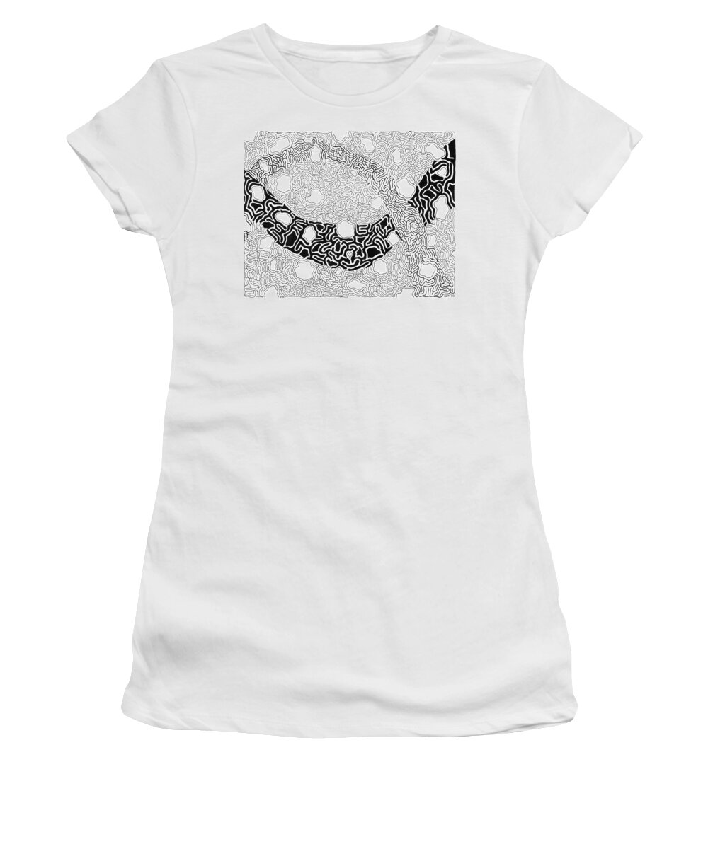 Abstract Women's T-Shirt featuring the drawing Noetic by Steven Natanson