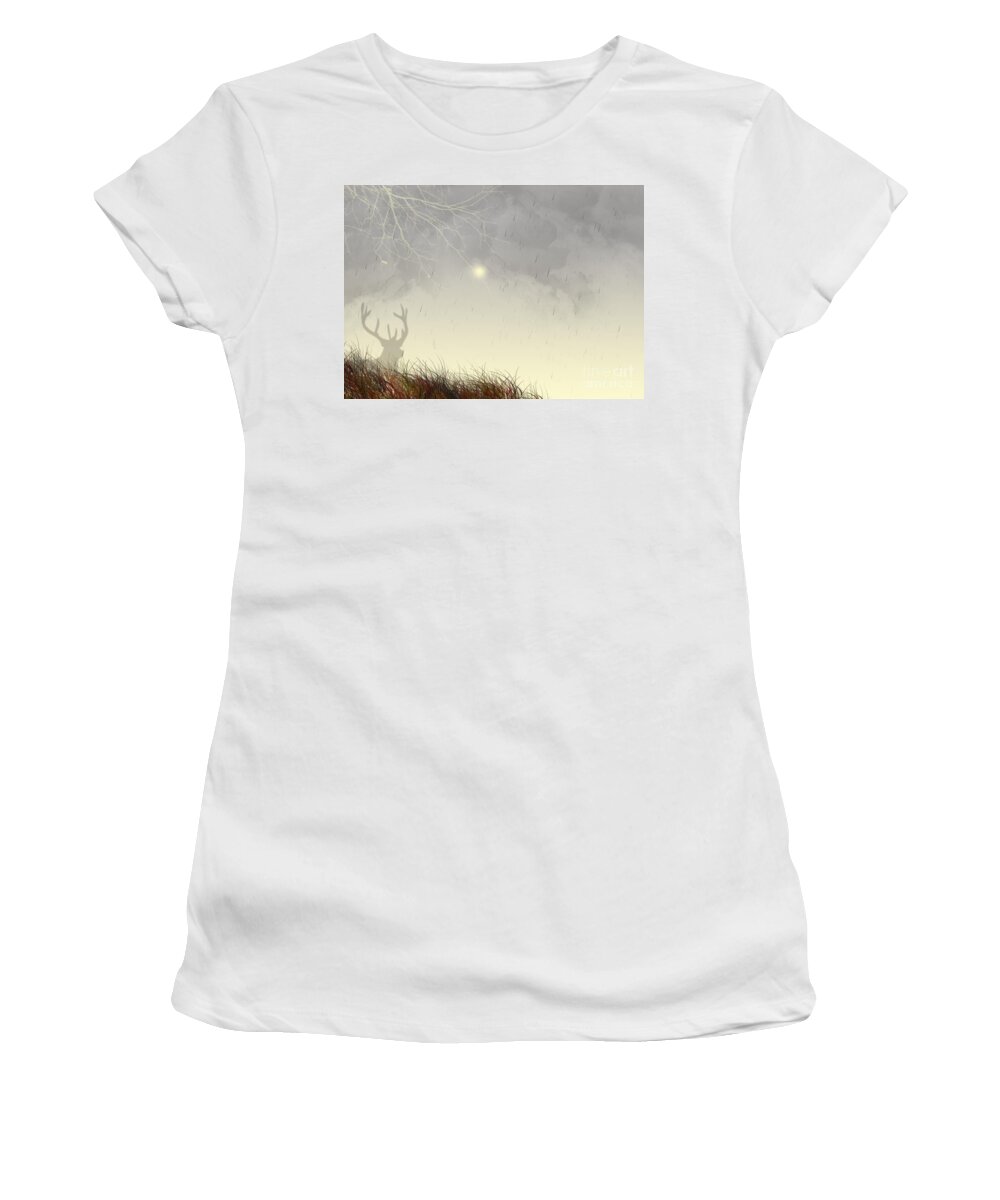 Remembrance Women's T-Shirt featuring the digital art Nostalgic Moments by Trilby Cole