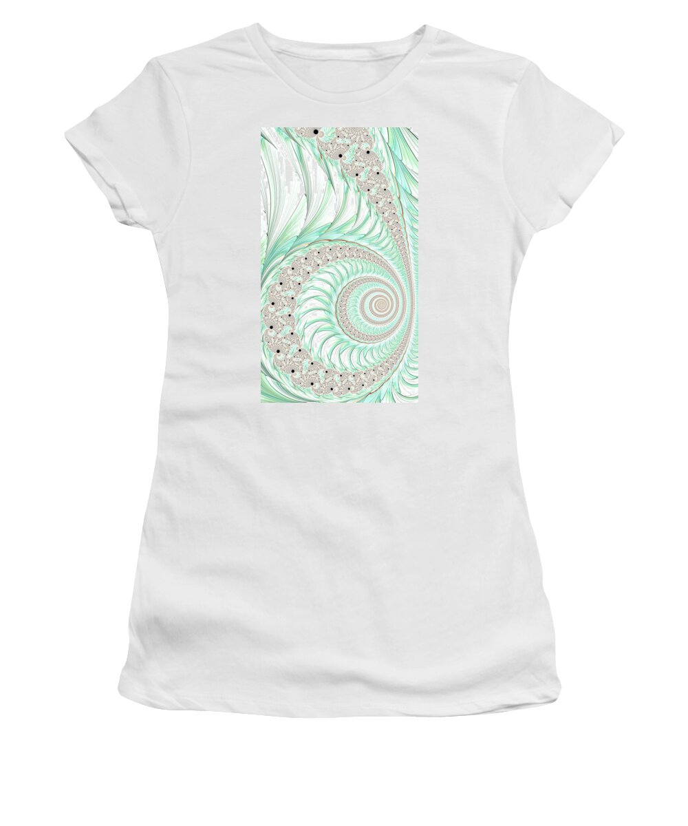 Frax Women's T-Shirt featuring the digital art Ocean Beauty by Jon Munson II